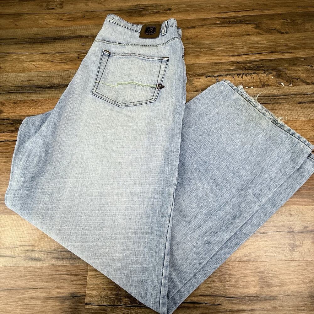 VINTAGE Brooklyn Xpress Jeans Size 34x38 Blue Wide Leg Grunge Skate